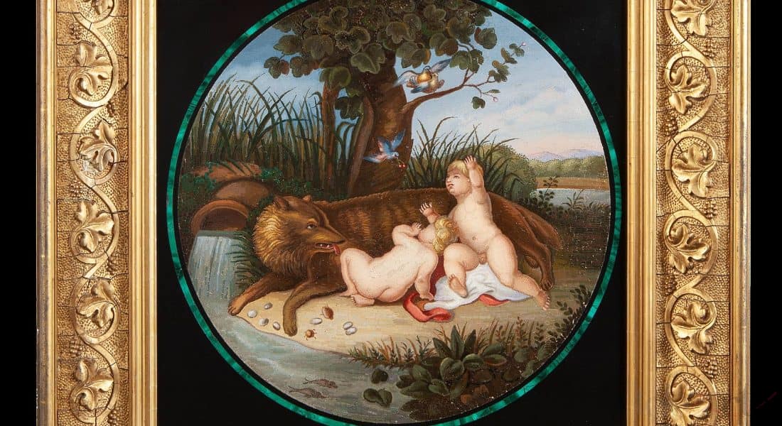 THE MICROMOSAIC: AN ALL-ROMAN SOUVENIR!!! 12 Telearte oggeti antichi micromosaici